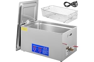 VEVOR Pulitore ad ultrasuoni Professionale 22L in acciaio inossidabile Timer di riscaldamento digitale Pulizia di gioielli per uso domestico personale commerciale