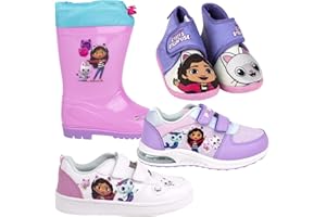 Gabby's Dollhouse - Bambina - Scarpe Sneakers Anche con Luci LED Stivali Pioggia Pantofole Ciabatte - Prodotto Originale