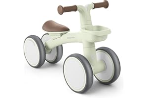 KIKKA BOO KikkaBoo ZIPI Fahrrad Ohne Pedale, Laufrad mit Korb, Einstellbar, Kinderspielzeug, Baby-Geschenk