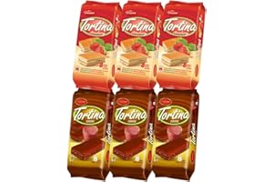 CREDO GIFTS Sponge Cake Bundle With Vincinni Tortina Strawberry Jam & Vanilla Creme Cakes 8 Pack 200g x3 and Chocolate Creme Cakes 8 Pack 200g x3 (6 Pack)