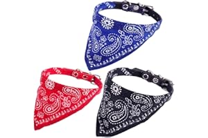 DEZP DEZ 3 Pcs Hundehalstuch,Hunde Halstuch, Hundezubehör,Sommerliche Hunde-Bandanas,Kühlhalsband Hund,Halstuch Hund Für Kleine Und Mittelgroße,Hundekostüm,Produkte Für Haustiere(30Cm)