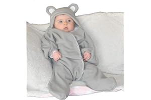 SNUGGLES Baby Wrap blanket in Luxury Gift Box by BABY BLISS Star Wrap Fleece for Newborns Infants and Toddlers 2 – 12 Month’s Boy Girl Super Soft Great for Travel Strollers and Car Seats (Grey)