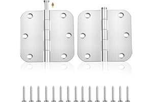 MOZEAT LENS 2 Stück Türscharnier Edelstahl Scharniere Kugellager Klappbar Groß Schwerlast Schanier mit Schrauben 7.6cm X 7.6cm Türband Verstellbar Möbel Beschläge für Holztür Gartentor Aussen