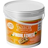 Ustagıda Tazecik%70 Giresun Fındıklı Fındık Ezmesi 1 kg | Vegan, Glutensiz, Mini Fındık Par&ccedil;acıklı