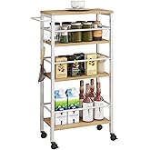 UMDONX Metal Hanging Storage Shelf Kitchen Organiser Rack 6 Tier, Over Door Multifunctional