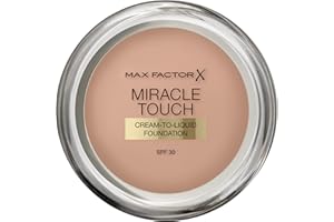 Max Factor Miracle Touch, Fondotinta Coprente con Acido Ialuronico, 070 Natural, 12 ml