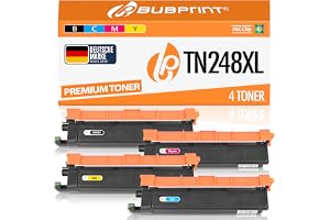 Bubprint 4 toner kompatibla med Brother TN-248XL TN248 | Passar MFC-L3760CDW MFC-L3740CDW DCP-L3560CDW HL-L3220CWE MFC-L3740C
