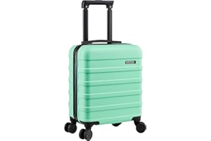 Cabin Max Anode 45x36x20 cm Valigia per bagaglio a mano – leggera, trolley, guscio rigido, 4 ruote, (Easyjet 45 x 36 x 20 cm 30L Verde menta)