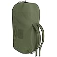 BaHoki Essentials Canvas Duffel Bag - Heavy Duty Top Load Duffel Sea Bag - Military Green Cargo Travel Bags, Green