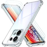 iVoler Case for Xiaomi Redmi Note 13 Pro 5G / Poco X6 5G (Not for Note 13 Pro 4G) with 3 Pieces Tempered Glass, Transparent P