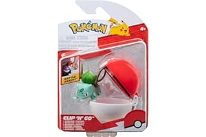 POKEMON Clip N Go Bulbasaur #4 & Poké Ball Seria 15, figurka