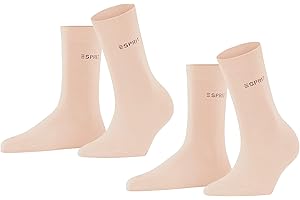FALKE ESPRIT mujer Uni 2-Pack calcetines transpirable ecológico algodón reforzado resistente suave costura plana multipack 2 pares
