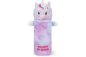 Legami - Astuccio Super Soft, Astuccio soffice, Tema Unicorn, Cartoncino con Disegno da colorare incluso, 100% Poliestere, Super Soft Pencil Case.