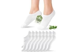 SukModen 8/10 par sneakers strumpor kvinnor och män, bambustrumpor, andas No Show, osynliga fötter med halkfri silikon