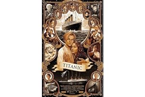 DCIDBEI Diamond Painting Titanic Nave 40x50cm Diamond Painting Adulti Vintage Painting Immagini Jack e Rose Pittura con i Numeri Adulti Diamond Painting Attack on Titan Decorazione Vintage da Parete
