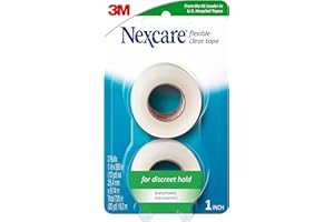 Nexcare Nexcare First Aid Elastyczna taśma przezroczysta 1 cala, 1 cal 2 each