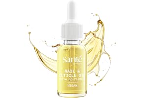 Sante Naturkosmetik Nagelolja, 15 ml | Högkvalitativ formel med 7 ekologiska oljor & E-vitamin – intensivvård för naglar och nagelband – perfekt för handbad och