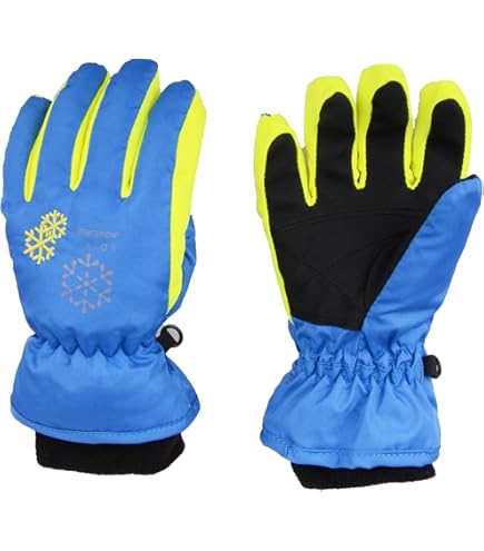 Gant Enfant Ans Hiver QKURT Gants De Ski Enfants, Moufles De Ski - Main Image