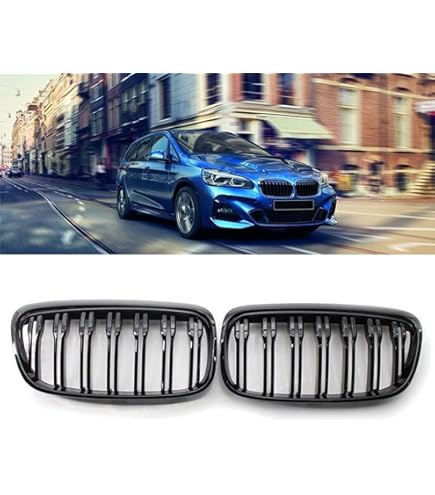 2 CALANDRE NOIR Brillant Bmw Serie 2 Active Tourer F45 F46 Phase 1