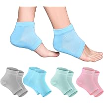Silikon-Fersensocken (4 Muster) – Atmungsaktive Gel-Heel Socken Für Frauen & Männer