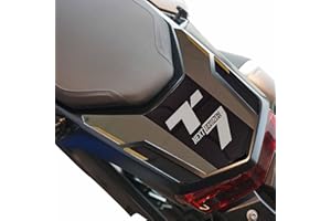 labelbike - Naklejka 3D tylną szybę Motocykla Dekoracja i Ochrona w żywicy kompatybilna z Yamaha Tenere 700 2025 - Kolor Złoty