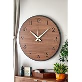 LUPOKRAFT Dekoratif Yeni Modern Regulus Ahşap Duvar Saati 48cm SİYAH 48 x 48