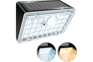 TOTHDATE Solar Front Door Outside Light with Motion Sensor, 39 LEDs Solar Wall Light IP65 Waterproof 1200mAh Solar Security Light for Yard Garage Garden Fence