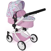 Poussette De Poupée 2 En 1 Bayer Chic 2000 Mika - Pliable, Siège Réversible, Poignée Réglable 47-80 Cm, Pour Poupées Jusqu'à 52 Cm - 2