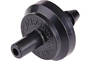 Raindrip PC4010B 1 GPH Pressure Compensating Drippers Emitters for Drip Irrigation Gardening System, Maintains Constant Water Flow, Black, 50 Pack