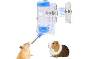 Pyralidsg Vattenflaska för hamster, 80 ml, hamsterdrickare med magnetiskt fäste, kanindrickare, drickare för marsvin, kaniner