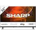 Sharp 32FH6KA 32-Inch HD Ready Android TV™ in Black with Active Motion 400, Chromecast, Google Assistant, Freeview Play, DTS Virtual:X, Pre-Installed Apps, 3x HDMI & 2x USB