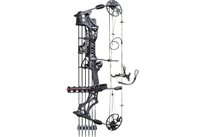 CENWTY Bågskytte Compoundbåge Set 20-70 LBS, Draglängd 19–31”, upp till IBO 320 fps, Jakt Compoundbåge med alla Tillbehör för