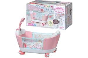 Baby Annabell Bañera 43 cm, Patrón Submarino, Efecto Especial de Agua, Se Ilumina, Promueve la Empatía y Las Habilidades Sociales; Edad A Partir de 3 años