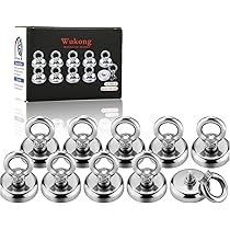 Magnete Per Attrezzi Pentole 10 Occhielli Magnetici Al Neodimio - Diametro 25mm, Filettatura M5, Forza 22kg, Per Ganci E Fissaggi Occhielli Magnetici - Foto 13