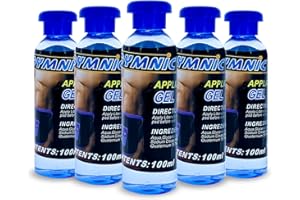 Abgymnic - 5 x 100ml Original Abgymnic Hochleitbares Gel Für TENS, EMS Und Andere Muskeltrainingssysteme (Elektrostimulation, kontaktgel, muskelstimulation...)