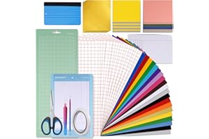 GO2CRAFT Accessories Bundle for Cricut Joy, 70Pcs Ultimate Accessories and Supplies with Adhesive Vinyl Sheets, Folded Card Stock, Card Mat, Weeding Tools, Crafting Starter Kit for Cricut Projects