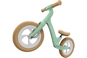 MOREEZ® Bicicleta para niños a partir de 2 años [2-5 años] Bicicleta infantil ultraligera con protección contra caídas, asiento ergonómico, 50 kg, ruedas a prueba de pinchazos de 12 pulgadas,