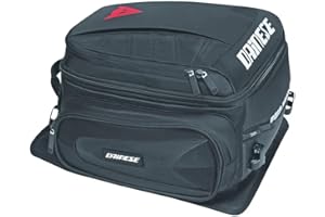 Dainese Torba motocyklowa D-Tail, tylna torba motocyklowa, rozszerzalna 20,9 l, z kapturem przeciwdeszczowym, akcesoria motocyklowe, idealna do podróży, torba na siodełko motocyklowe, wodoodporna,
