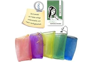 OLSHOP AG 5 Stück Perligran Seifenbeutel Bade-Perli Seifenschwamm Seifennetz Badenetz Körperpflege Badeperli