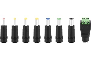 Poppstar nätadapter - DC-hylsor/anslutningar (5,5x2,5 mm uttag till 6,4x4,4/6,3x3,0/5,5x2,1/5,5x1,7/4,8x1,7/4,0x1,7/3,5x1,35