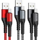 BLACKSYNCZE Cavo USB C [3Pezzi, 2M] Cavo USB Type-C Ricarica Rapida Cavo Tipo C Nylon Intrecciato Cavo Caricatore per Samsung
