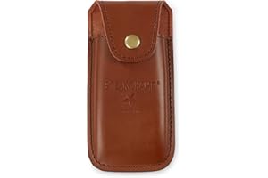 ‎STEAKCHAMP Steak Champ Leder Holster für Bull Fork Fleischgabel: Ledertasche für Gabel, zum Befestigen am Gürtel, inkl. Sicherungslasche mit Druckknopf