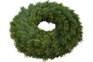 SEIDENBLUMEN ROß Tannenkranz Premium 38cm GA mit runden Kunststoffnadeln künstliche Tannenkränze Spriztguss