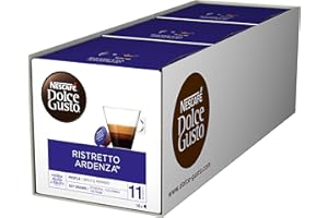 NESCAFÉ DOLCE GUSTO NESCAFE Dolce Gusto Espresso Ristretto Ardenza Coffee Pods - total of 48 Espresso Capsules - Intensity 11 - Premium Arabica Coffee (3 Packs)