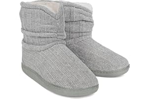 URECOVER Ladies Slippers Women Christmas Gifts: Plush Womens Slippers Boots , Memory Foam Bootie Slippers Women, Mum Gifts Teenage Girls Daughter Gifts, Wife Stocking Fillers Wife Christmas Gifts Ideas