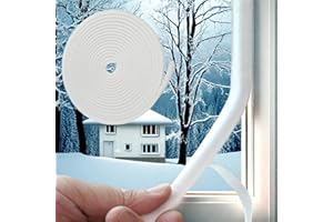 YANKUIRUI Samoprzylepna uszczelka do drzwi, 9 mm (szer.) x 15 mm (wys.) x 10 m (dł.) ochrona przed owadami, szczotka uszczelniająca do drzwi, okien, szafek, klamer drzwiowych, biała