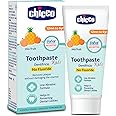 Chicco Toothpaste for Kids (1y-6y), Mix Fruit Flavour, 50g | Fluoride-Free | Removes Plaque, Helps Prevent Cavities