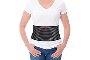 ORTONYX Umbilical Hernia Belt for Women and Men - Abdominal Support Binder with Compression Pad - Navel Ventral Epigastric Incisional and Belly Button Hernias Surgery Prevention Aid (S - M)