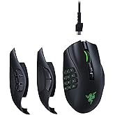 Razer Naga Pro - Mouse da Gioco Wireless Modulare con Piastre Laterali Intercambiabili (HyperSpeed, 19 + 1 Pulsanti Programma