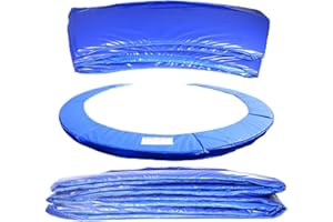 GREEN BAY Greenbay 6ft, 8ft, 10ft, 12ft, 13ft, 14ft Premium Replacement Trampoline Surround Pad | UV resistant PVC top | EPE foam(thickness:15mm, width:300mm) | Safety Guard Spring Cover Padding Pads Blue